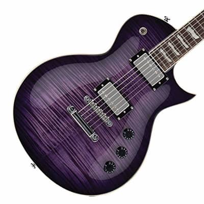 ESP LTD EC-256FM Electric Guitar, See Thru Purple Sunburst image 6