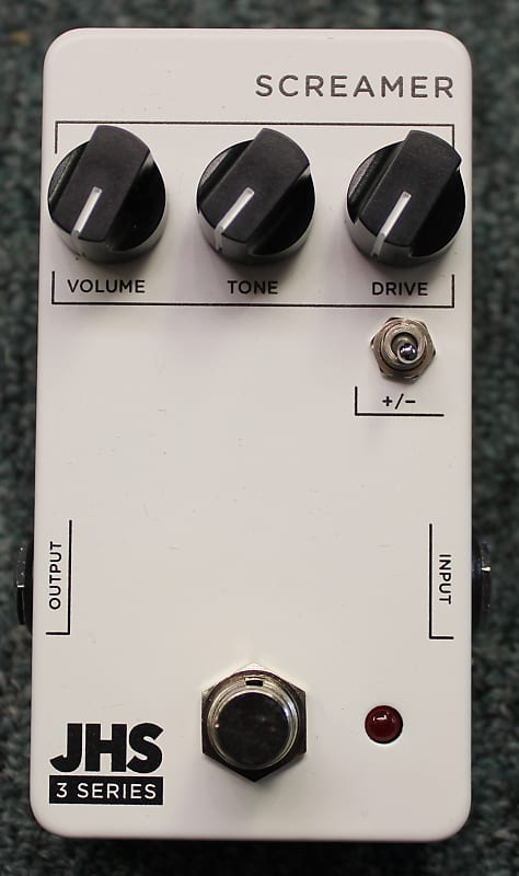 JHS Pedals 3 Series Screamer Overdrive Effects Pedal White image 1