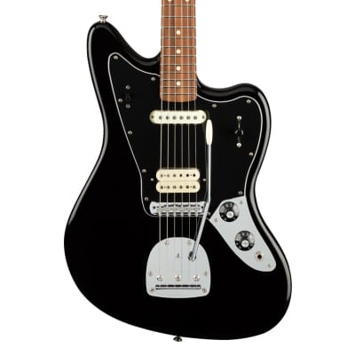 Used Fender Player Jaguar - Black w/ Pau Ferro FB image 6