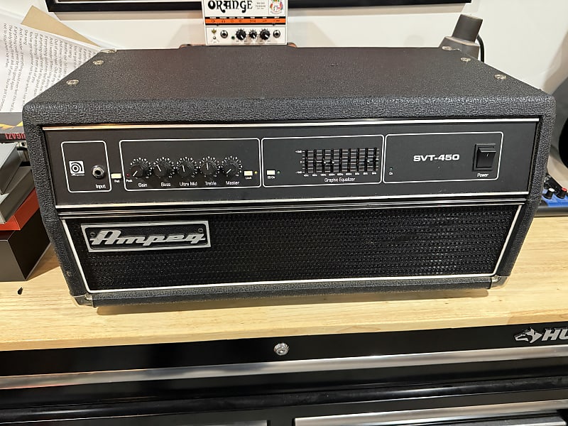 Ampeg SVT-450H Classic Series 450-Watt Bass Amp Head | Reverb