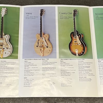 Gretsch Guitar Brochure 1970’s image 2