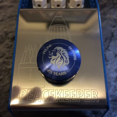 ThorpyFX Peacekeeper Feline Guitars Ltd Edition 2017 Blue/silver image 4