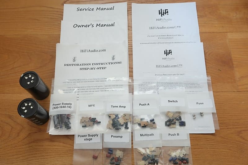 Kenwood KR-9400 restoration kit filter capacitor repair rebuild fix  			