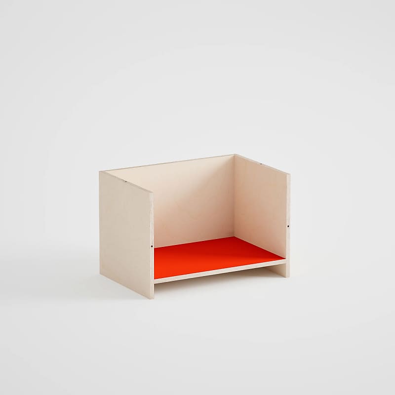 Elements: Arca Box Modular Turntable / Vinyl Furniture Red  			