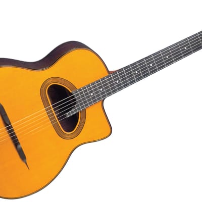 Gitane D-500 Solid Sitka Spruce Top, D Hole Maccaferri-Style Professional Gypsy Jazz Guitar image 3