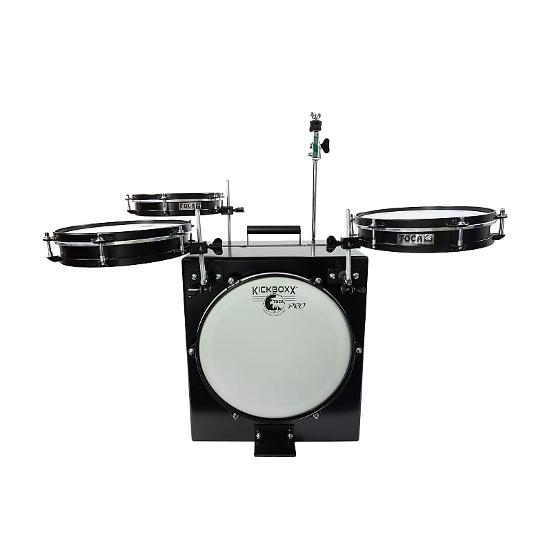 Toca Kickboxx Pro Suitcase Travel Drum Set, Black (Gear Hero Exclusive) image 1