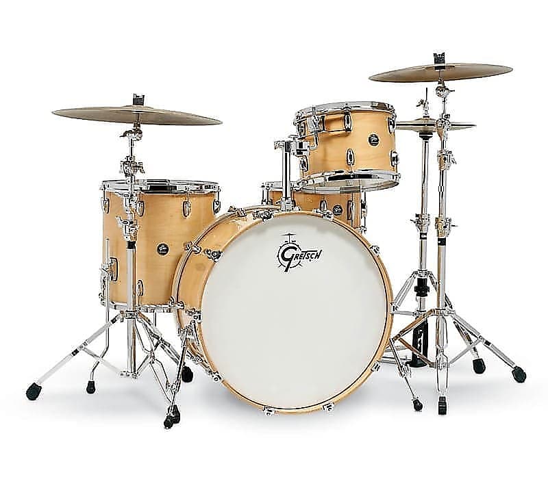 Gretsch RN2-R644-GN 13/16/24 Renown Series Drum Kit Set in Gloss Natural w/ Matching 14" Snare Drum image 1
