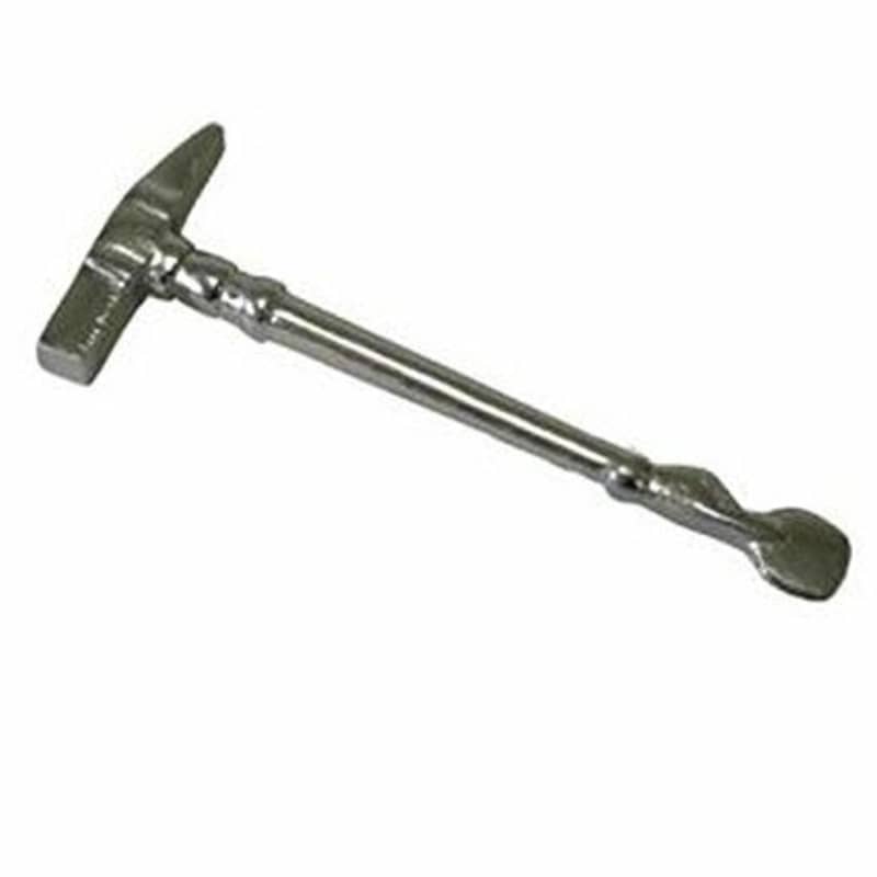 StewMac Fretting Hammer, Hammer with plastic and brass faces