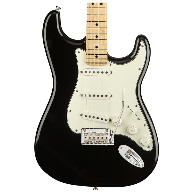 B Stock Fender Player Strat Maple Black Guitar | Reverb