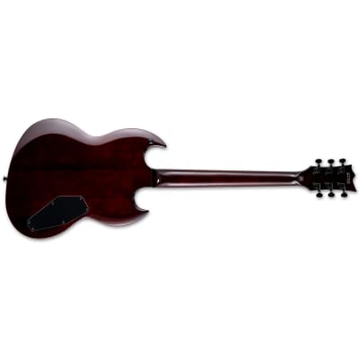 ESP LTD VIPER-256 QM DBSB LH Dark Brown Sunburst Left Handed Electric Guitar - Brand New! image 3