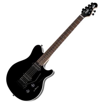 Sterling by Music Man Axis (AX3S), Black with White Binding image 1