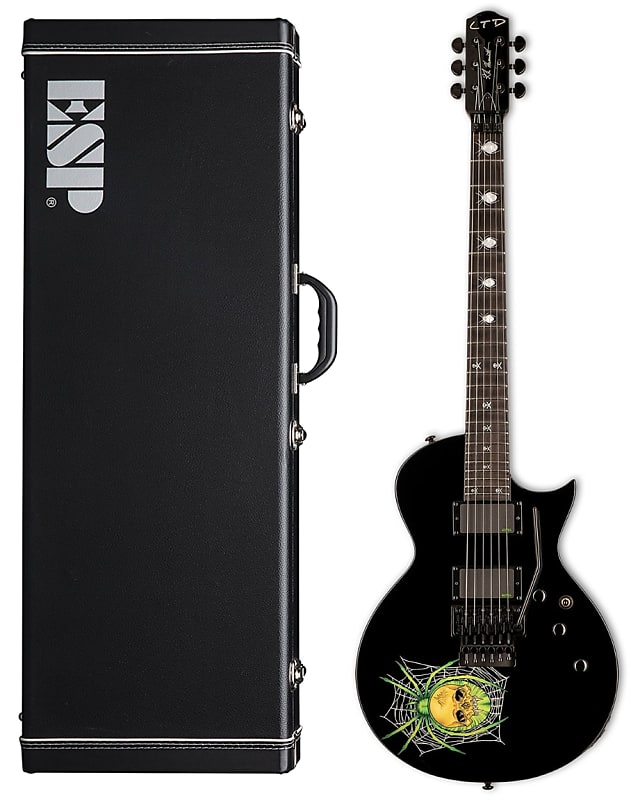 ESP LTD Kirk Hammett EKH-3 Spider 30th Anniversary Edition Electric Guitar - Bla image 1