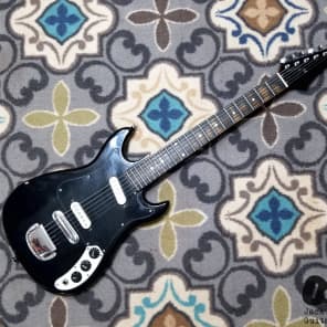 Cort "H-804" Slammer Electric Guitar (1970s , Black) image 2