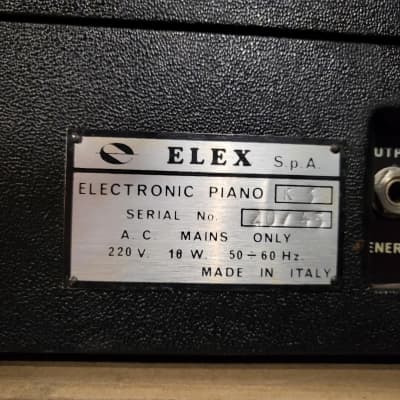 ELEX Electronic Piano K3 '70 - Nero / Argento image 9