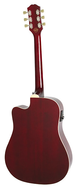 Epiphone PRO-1 ULTRA Electro-Acoustic Guitar, Wine Red | Reverb