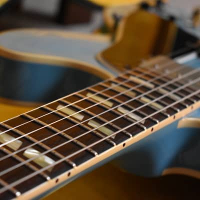 2016 Gibson Memphis Limited 1964 ES-345 Reissue VOS Frost Blue w/OHSC & COA, Mono Varitone, All Original, 7.9lbs image 17