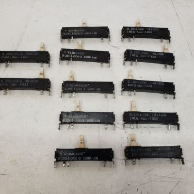 Used Set of 12 Original ARP Explorer I Sliders for Refurbishing/Parts/Repair