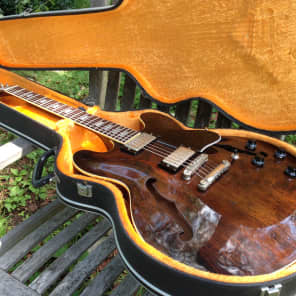 Greco SA-550W MIJ ES-335 Style Japan Lawsuit  Guitar 1978 Walnut Brown image 4