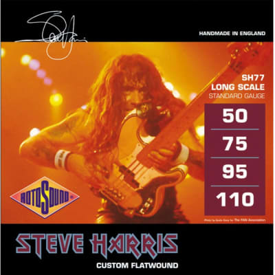 ROTOSOUND SH77 Steve Harris Signature 050-105 Stainless Steel. Saiten für 4-String E-Bass for sale