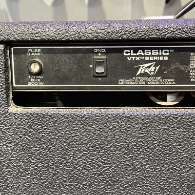 (16739) Peavey Classic VTX Series 65-Watt 2x12" Guitar Combo 1980s - Black image 7