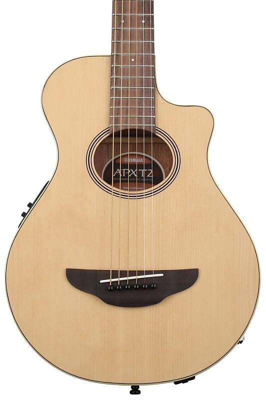 Yamaha APXT2 3/4-size Thin-line Cutaway Acoustic-Electric Guitar - Natural image 1