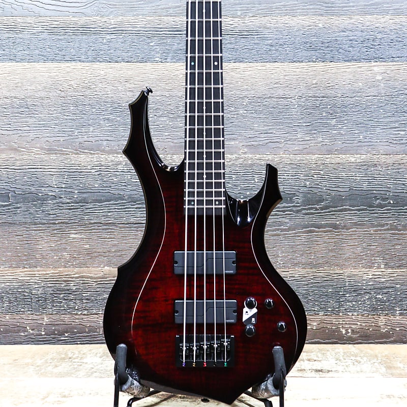 ESP LTD F-1005 See-Thru Black Cherry Sunburst 5-String Electric Bass #W23060302 image 1