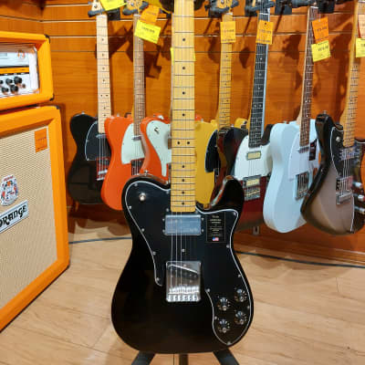 Fender American Vintage II '77 Telecaster Custom with Maple Fretboard - Black for sale