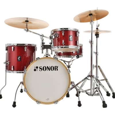 Sonor AQX Micro 4-pc Shell Pack w/ 14 Kick - Red Moon Sparkle