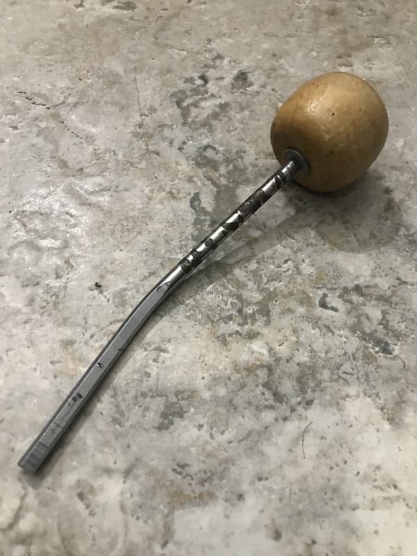 Leedy & Ludwig Bass Drum Wood Beater 1950’s Vintage Wooden Reverb