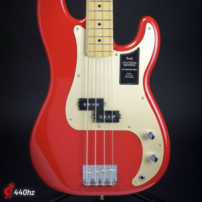 Fender Vintera '50s Precision Bass Maple Fretboard Dakota Red for sale
