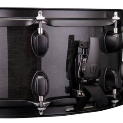 Mapex MPNMP4800 MPX Maple/Poplar 14x8" Snare Drum 2023 - Present - Transparent Midnight Black with Black Hardware image 3