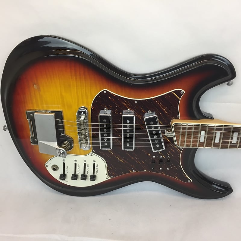 Vintage 1969 Sears Kawai Teisco Japan Electric Guitar Mosrite