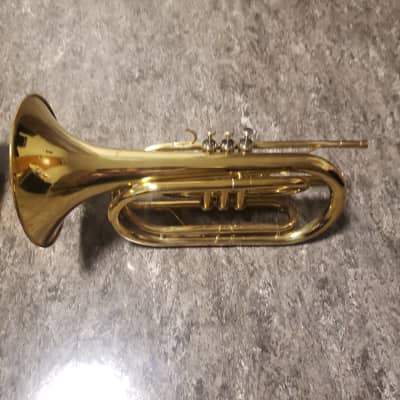 McBrowny Marching Valve Trombone (Flugabone) 90s - Lacquered Brass image 5