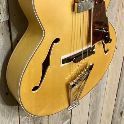 D'Angelico Premier EXL-1 Hollow Body Archtop 2022 - Satin Honey Blonde, Support Small Shops and Buy Here! image 4