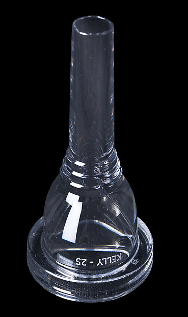 KELLY TU25CC 25 Crystal Clear Plastic Tuba Mouthpiece