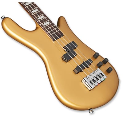 Spector Euro 4 Classic 4 String Bass Guitar Metallic Gold image 2
