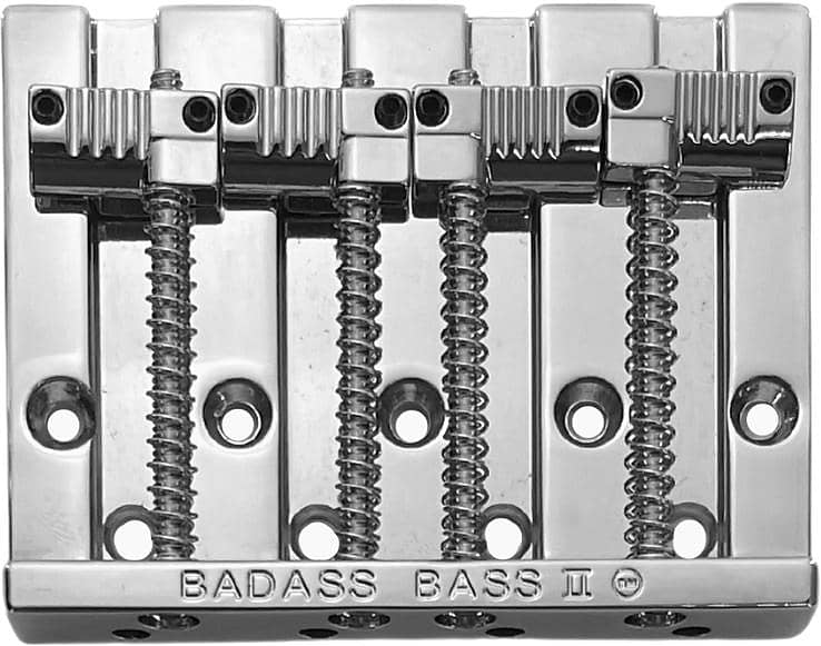 Leo Quan Badass II 4-String High-mass Bass Bridge - Chrome | Reverb