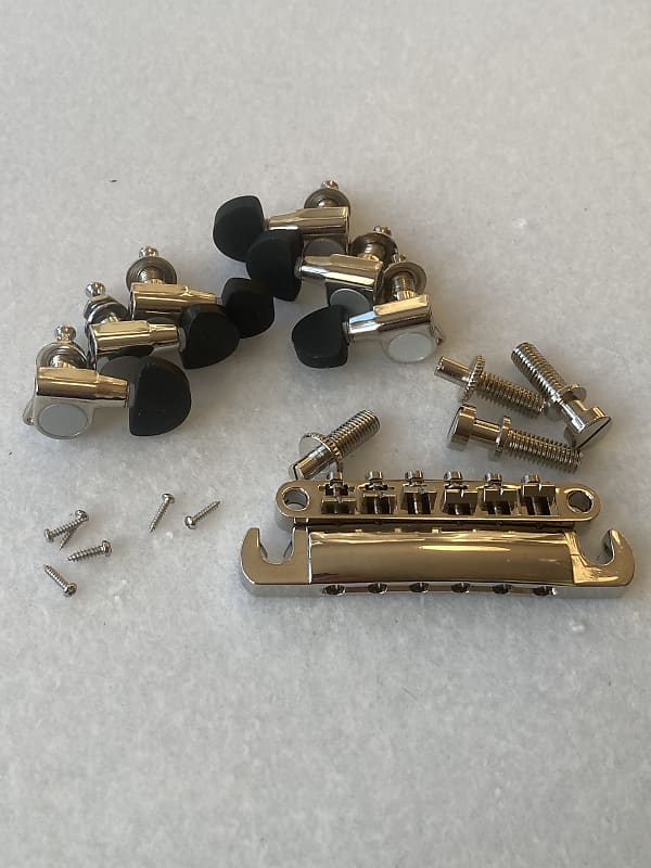 1 set Epiphone tune o'matic and tailpieces guitar with 3x3 Reverb