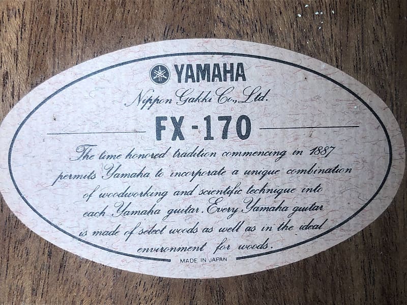 Yamaha FX-170 Acoustic Guitar Natural | Reverb