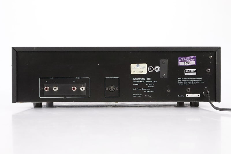 Nakamichi 481 3 Head Cassette Deck! Mint & Cool! Need Repair