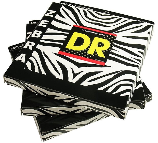 3 sets DR Strings ZEBRA Acoustic/Electric Guitar Strings Reverb
