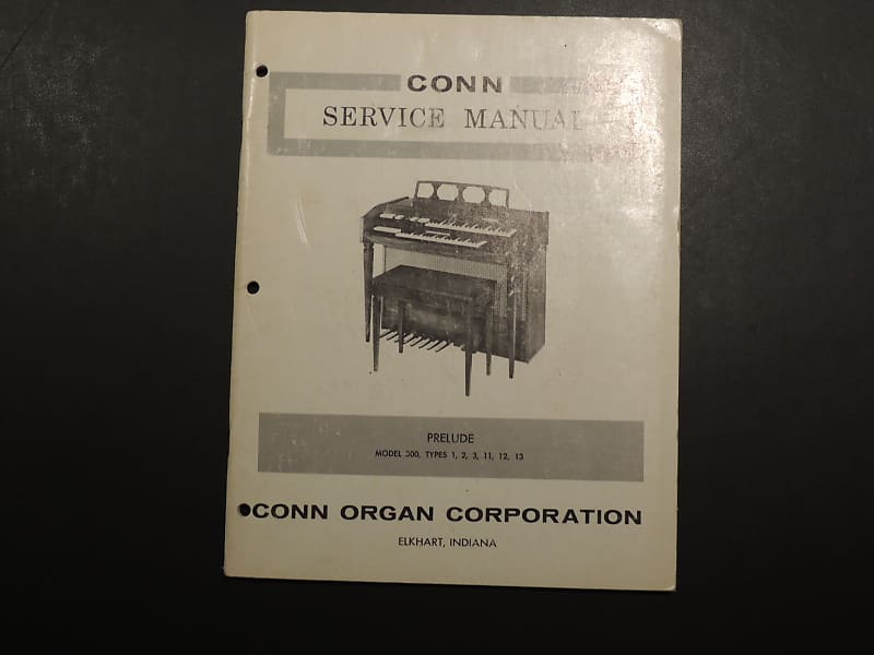 Conn Prelude Model 300, Types 1, 2, 3, 11, 12, 13 Reverb Malta