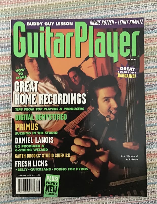 Guitar Player Magazine Back Issue June 1993: Primus | Reverb