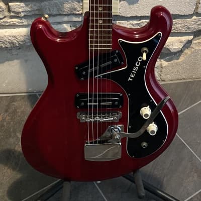 Teisco  V-2 Made in Japan 1968 - Red image 1