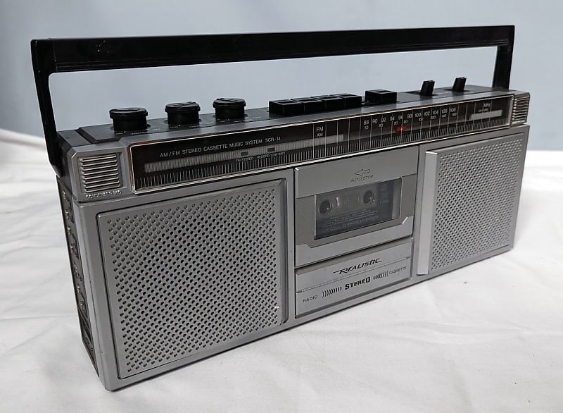 Vintage Realistic SCR-14 Ghetto Blaster Boom Box - 1989