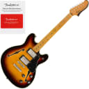 Squier Classic Vibe Starcaster Semi-Hollow Guitar, Sunburst  w/Fender Play Card