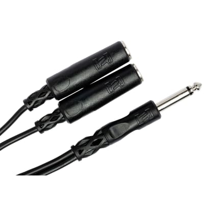 HOSA YPP-111 Y Cable 1/4 in TS to Dual 1/4 in TSF image 2