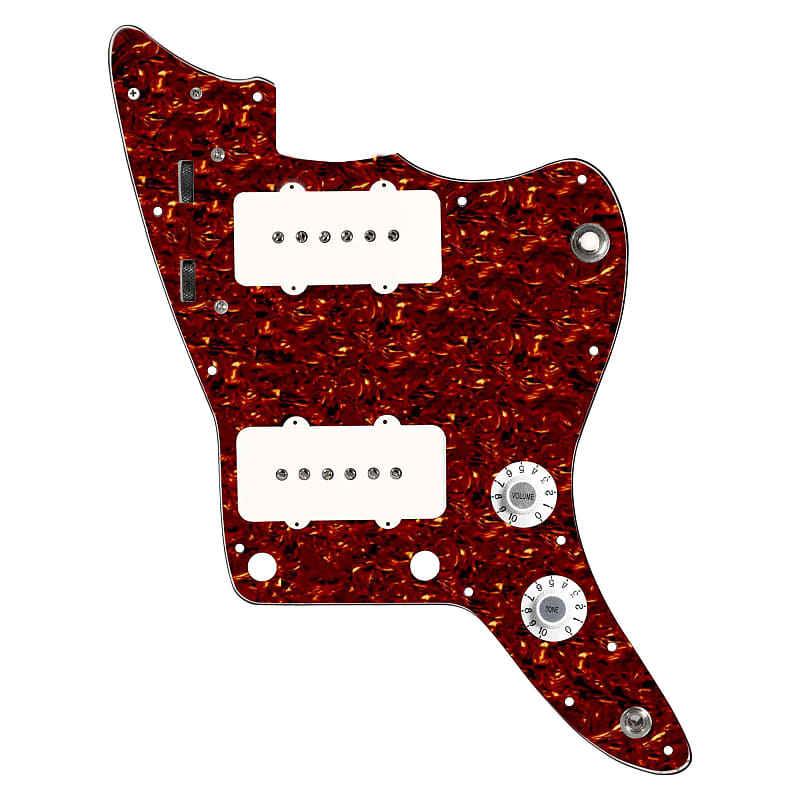 920D Custom Upgraded Jazzmaster Vintage Loaded Pickguard White on Tortoise image 1