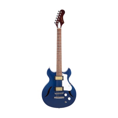 2022 Harmony Standard Comet Electric Guitar, Rosewood Fretboard, Midnight Blue, 2220228 image 1