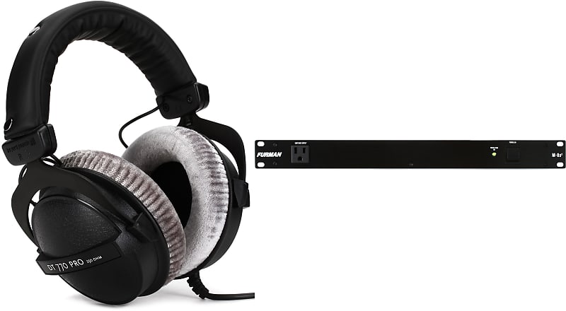 Furman M-8x2 8 Outlet Power Conditioner Bundle with Beyerdynamic DT 770 Pro 250 ohm Closed-back Studio Mixing Headphones image 1